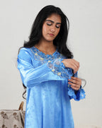 High neck jewelled valance