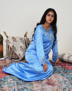 High neck jewelled valance